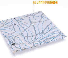 3d view of Aujan-Mournède