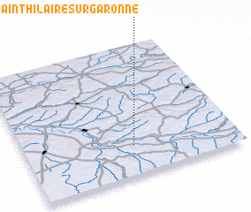 3d view of Saint-Hilaire-sur-Garonne