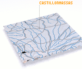 3d view of Castillon-Massas