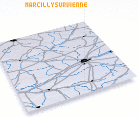 3d view of Marcilly-sur-Vienne