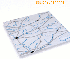 3d view of Soligny-la-Trappe