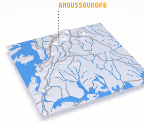 3d view of Amoussoukofé