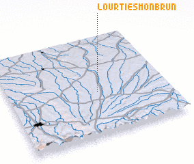 3d view of Lourties-Monbrun