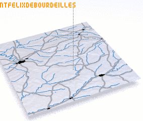 3d view of Saint-Félix-de-Bourdeilles