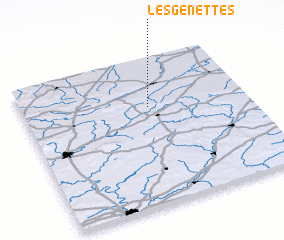 3d view of Les Genettes