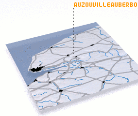 3d view of Auzouville-Auberbosc