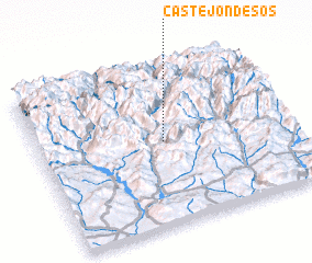 3d view of Castejón de Sos