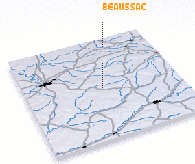 3d view of Beaussac