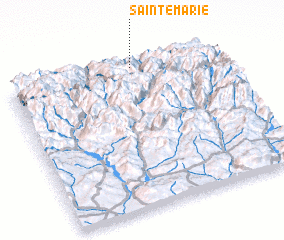 3d view of Sainte-Marie