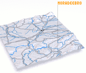 3d view of Mora de Ebro