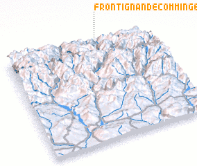 3d view of Frontignan-de-Comminges