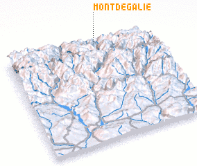 3d view of Mont-de-Galié