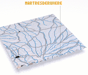 3d view of Martres-de-Rivière