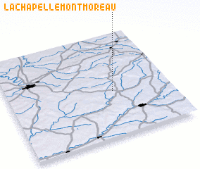 3d view of La Chapelle-Montmoreau