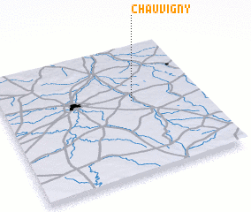 3d view of Chauvigny