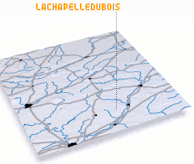 3d view of La Chapelle-du-Bois