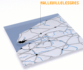 3d view of Malleville-les-Grès