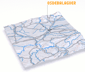 3d view of Os de Balaguer