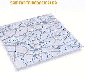 3d view of Saint-Antoine-de-Ficalba