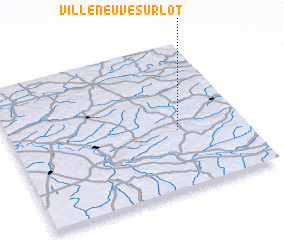 3d view of Villeneuve-sur-Lot