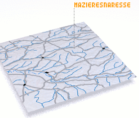 3d view of Mazières-Naresse