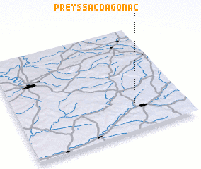 3d view of Preyssac-dʼAgonac