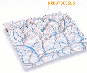 3d view of Argut-Dessus