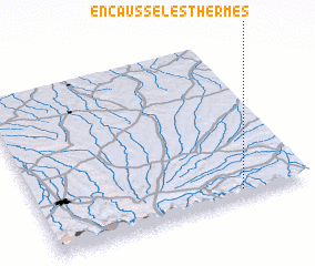 3d view of Encausse-les-Thermes