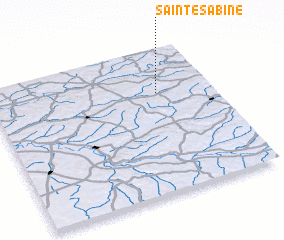 3d view of Sainte-Sabine