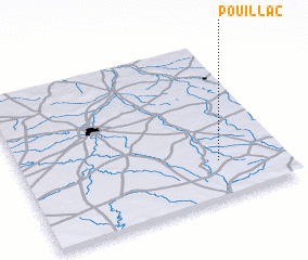 3d view of Pouillac