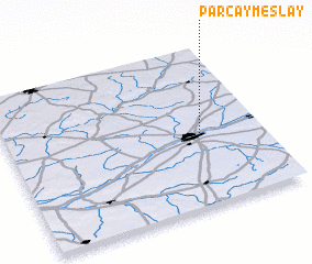 3d view of Parçay-Meslay