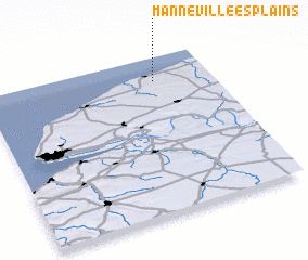 3d view of Manneville-ès-Plains