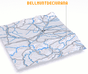 3d view of Bellmunt de Ciurana