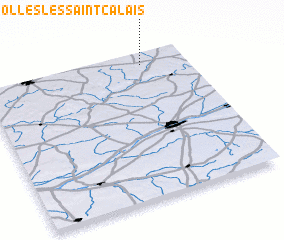 3d view of Marolles-lès-Saint-Calais