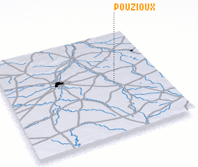 3d view of Pouzioux