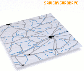 3d view of Savigny-sur-Braye