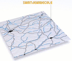 3d view of Saint-Jean-de-Côle