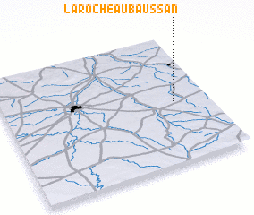 3d view of La Roche-au-Baussan