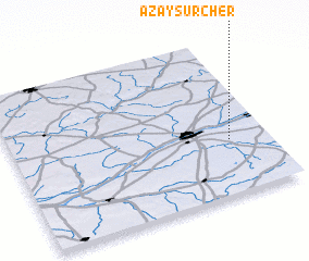 3d view of Azay-sur-Cher