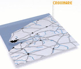 3d view of Croix-Mare