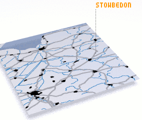 3d view of Stow Bedon