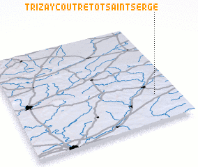 3d view of Trizay-Coutretot-Saint-Serge
