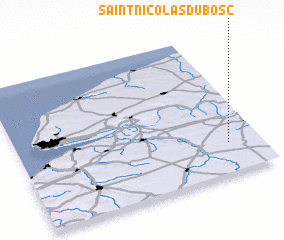 3d view of Saint-Nicolas-du-Bosc