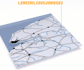 3d view of Le Mesnil-sous-Jumièges