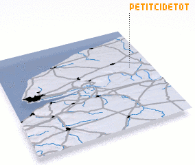 3d view of Petit Cidetot