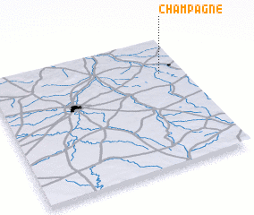 3d view of Champagne