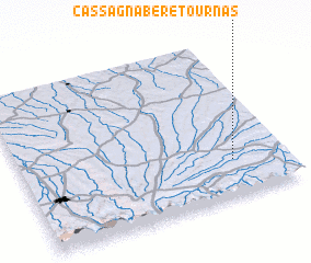 3d view of Cassagnabère-Tournas