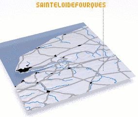 3d view of Saint-Éloi-de-Fourques