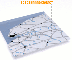 3d view of Bosc-Bénard-Crescy