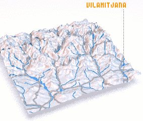 3d view of Vilamitjana